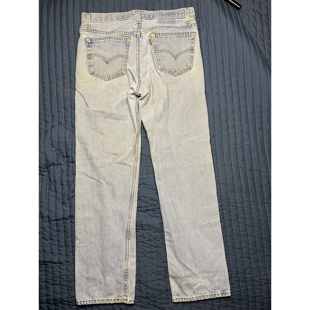 Vintage Levi's 501 Denim Jeans Men's Size 33x30 Blue Button Fly USA Made in 1995 - Picture 5 of 15